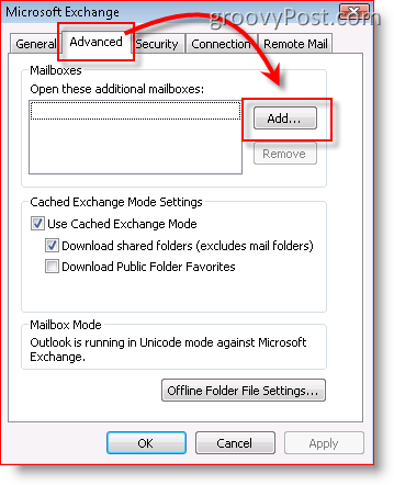Add additional Mailbox in Outlook 2007
