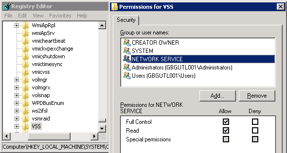 disable windows shadow in registry