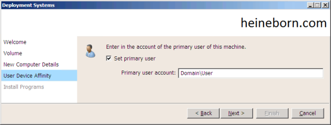 UDA in User Driven Installation