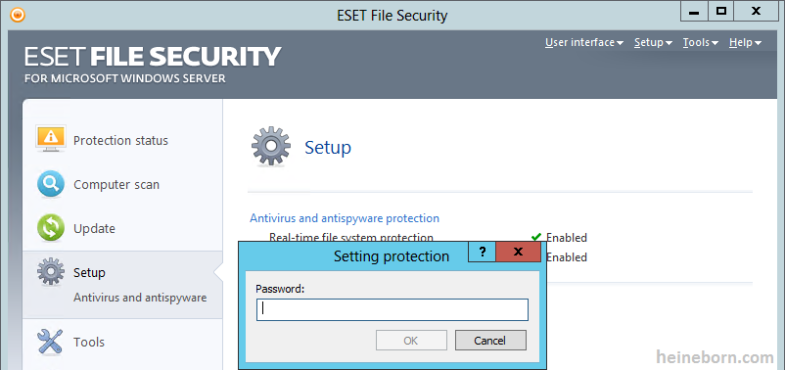 Cannot remove eset nod32 antivirus