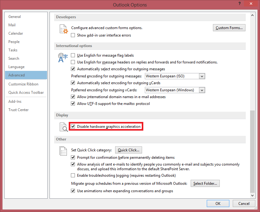 how to disable hardware acceleration windows 10