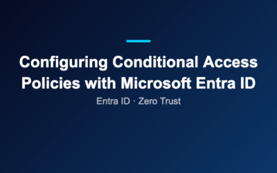 Configuring Conditional Access Policies with Microsoft Entra ID