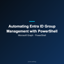 Automating Entra ID Group Management with PowerShell