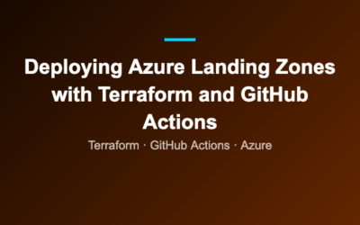 Deploying Azure Landing Zones with Terraform and GitHub Actions