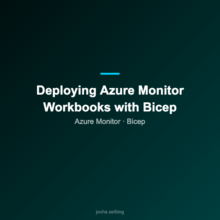Deploying Azure Monitor Workbooks with Bicep