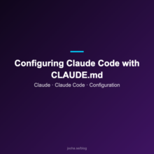 Configuring Claude Code with CLAUDE.md